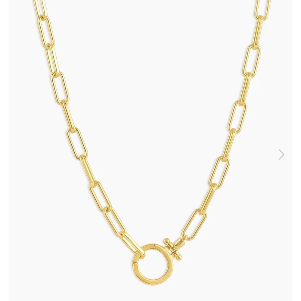 Gorjana Gold Oval Link parker  Necklace